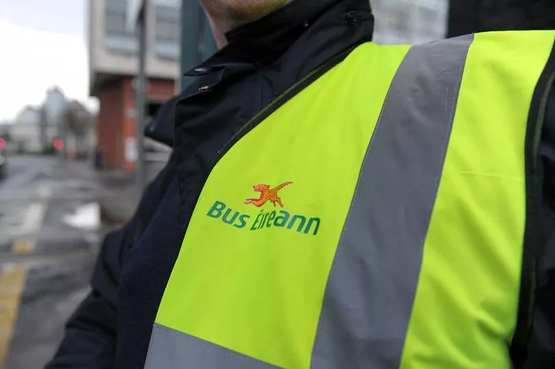 Image of someone wearing a yellow Bus Eireann high viz jacket