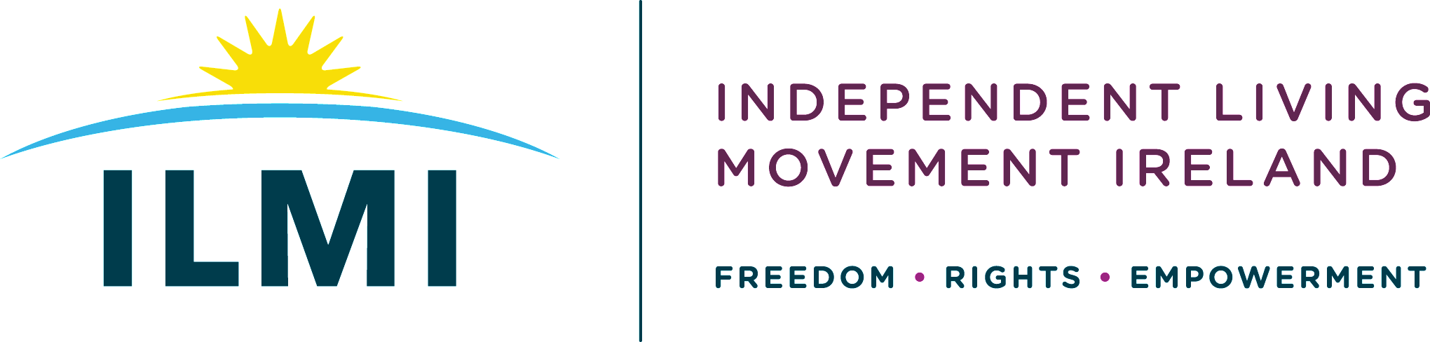 ILMI Logo Independent Living Movement Ireland. Freedom Rights Empowerment